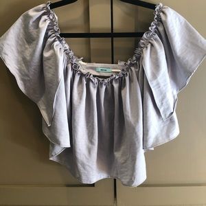 Kimchi Blue off shoulder crop top